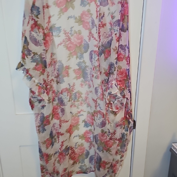 Betsey Johnson Pink and Blue Floral Top - Picture 7 of 7